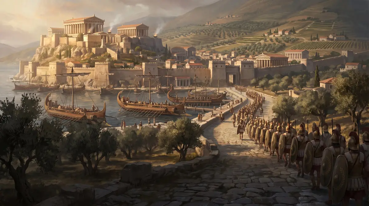 The Classical age: a walled harbour city