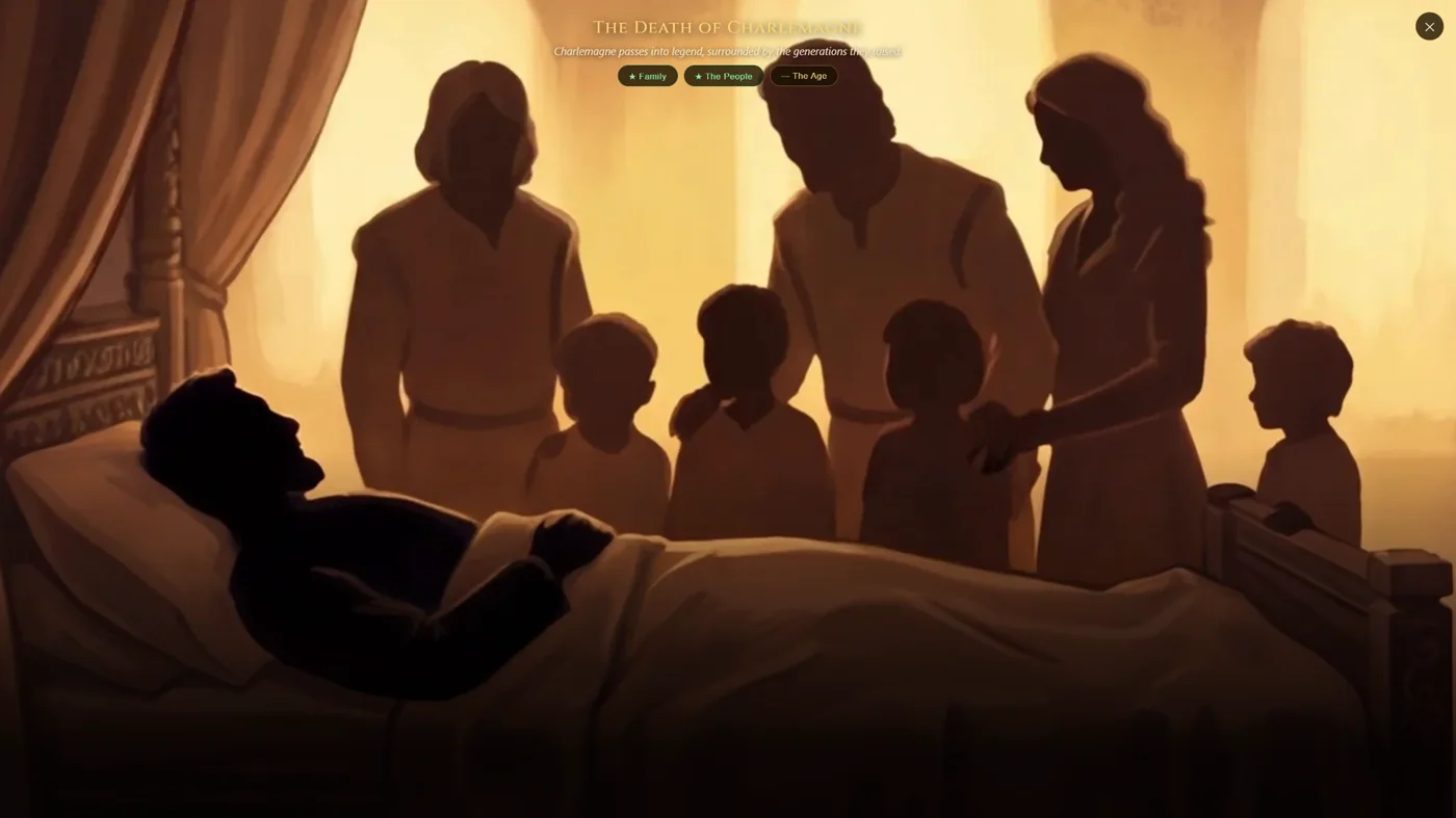 In-game cinematic: a ruler's last rite