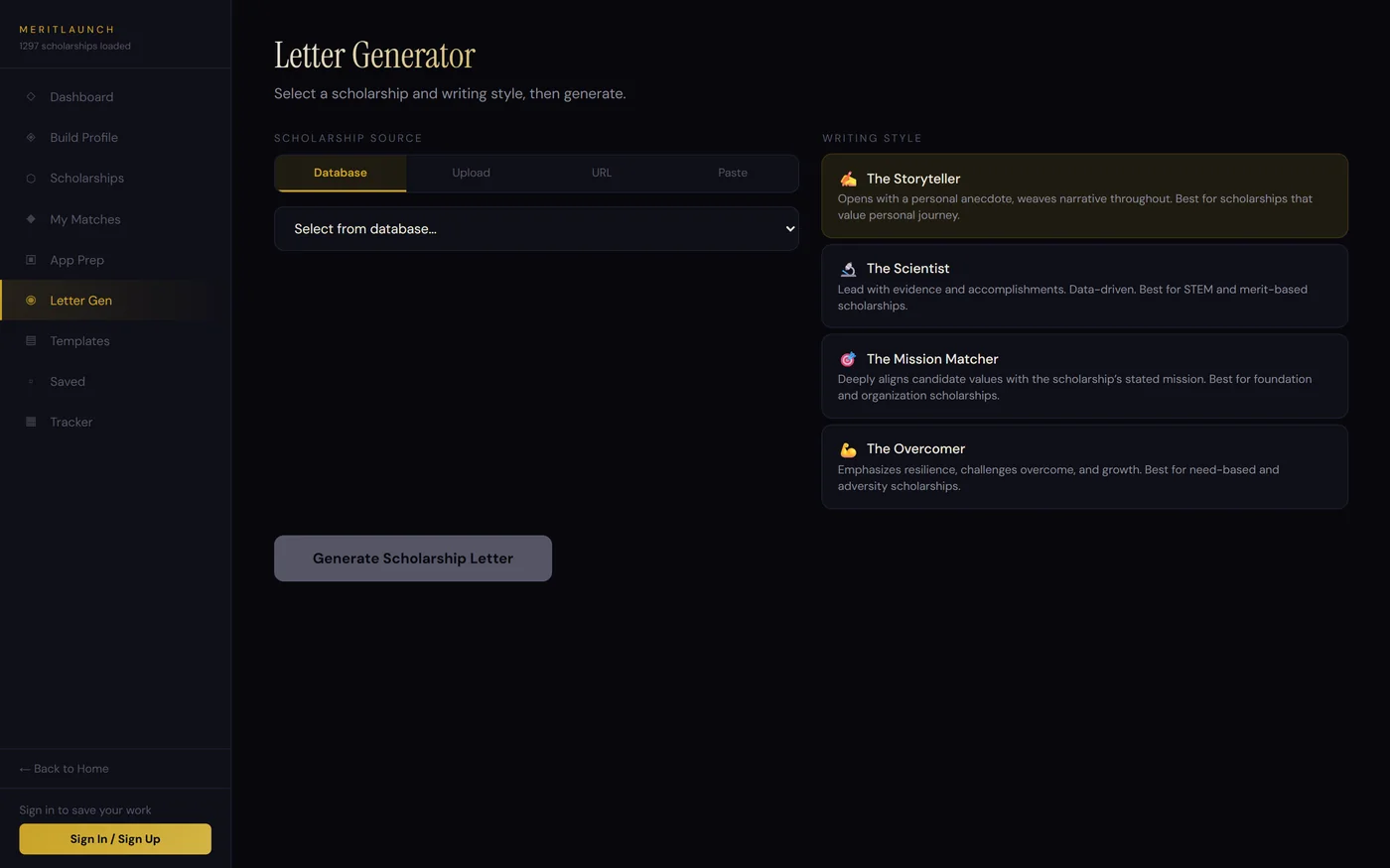 Letter generator